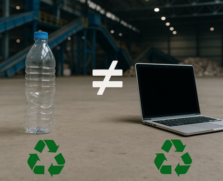 reciclaje raee botella