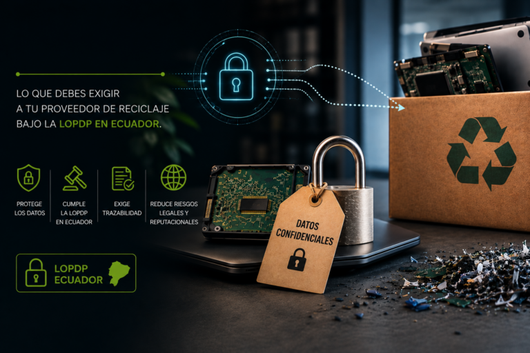 proveedor reciclaje data empresa lopdp